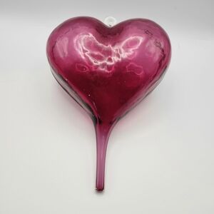VALENTINE'S DAY SPECIAL!  Custom hand blown Translucent glass heart